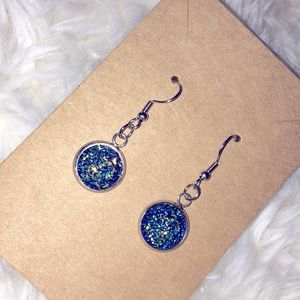 Faux druzy quartz earrings NEW!!!